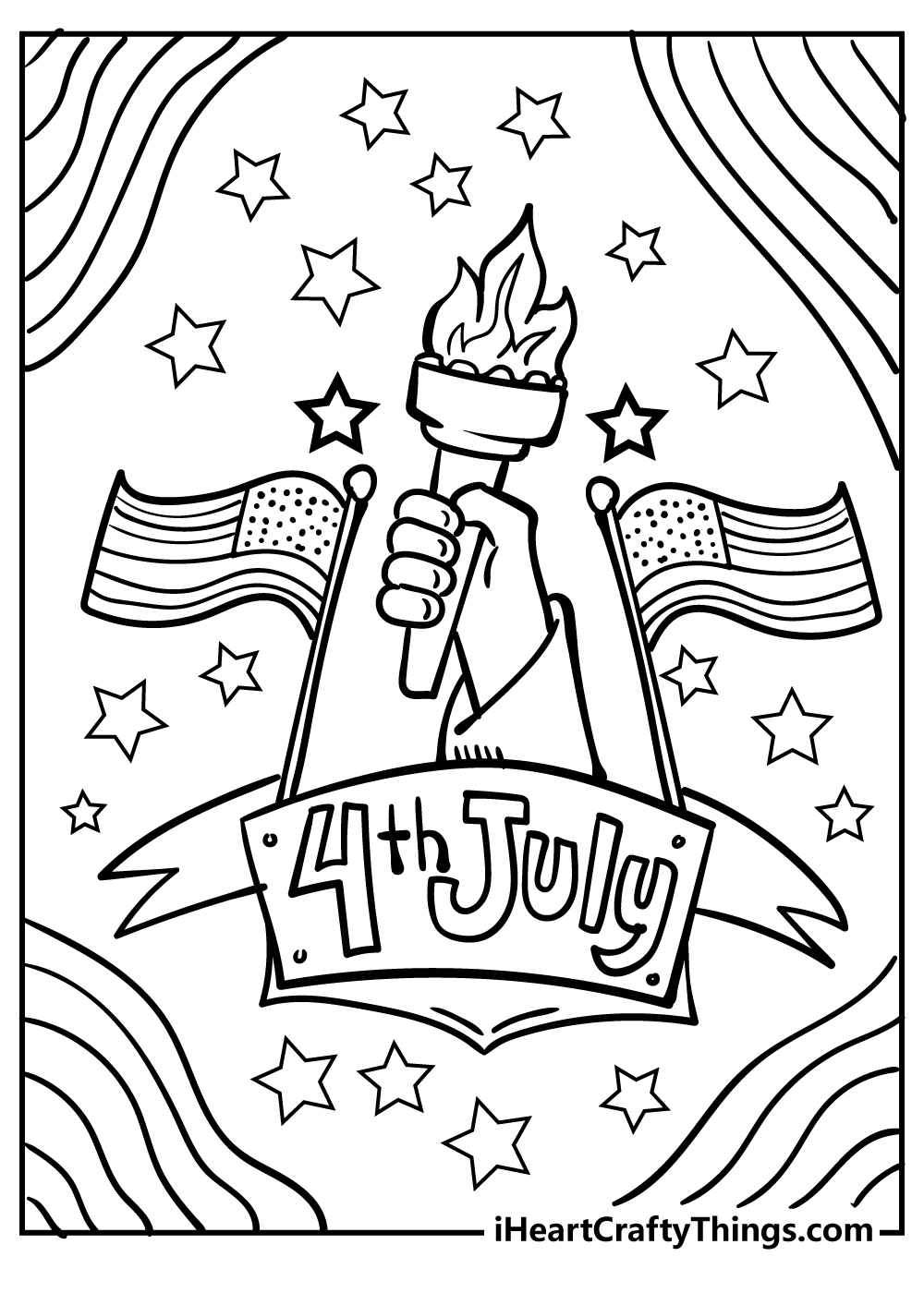 38 Free 4th of July Coloring Pages for Adults Printable 31