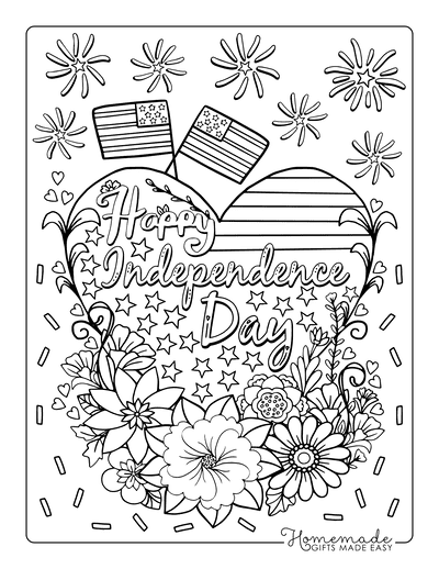 38 Free 4th of July Coloring Pages for Adults Printable 6