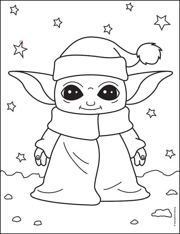 50+ Fantastic Baby Yoda Coloring Pages Printable