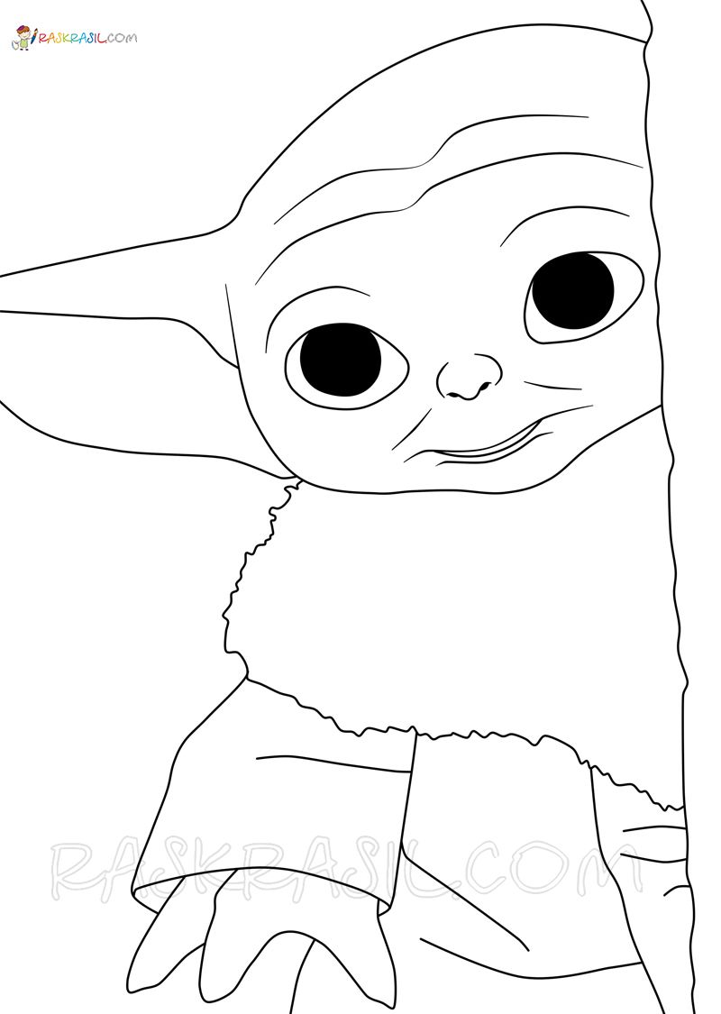 130+ Fun Baby Yoda Coloring Pages Printable