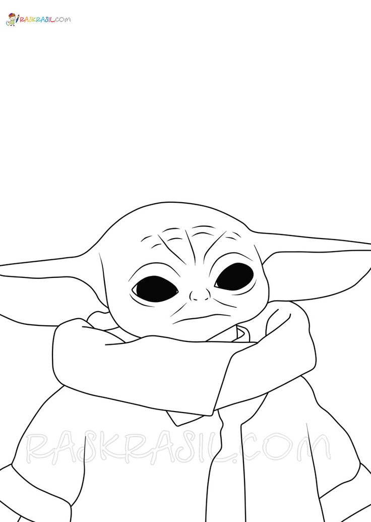 190+ Playful Baby Yoda Coloring Pages Printable