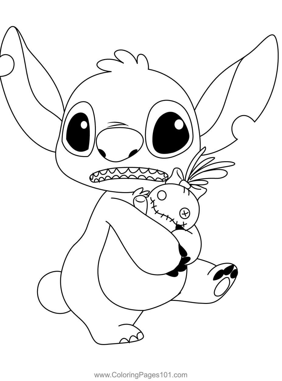 166+ Artistic Adorable Stitch Coloring Pages Printable