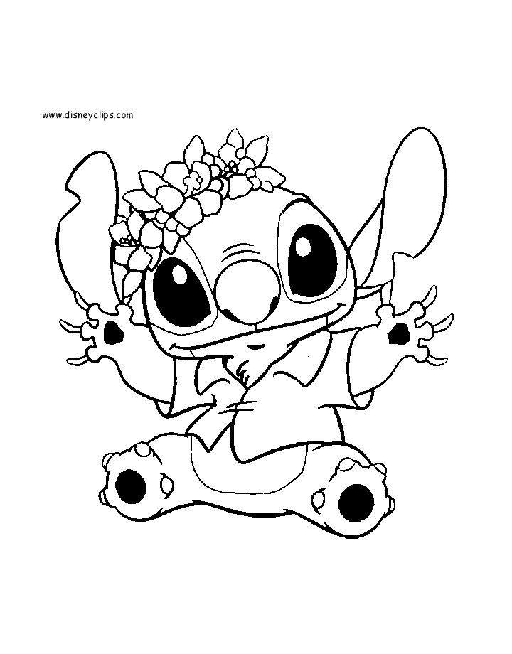 152+ Lovely Adorable Stitch Coloring Pages Printable