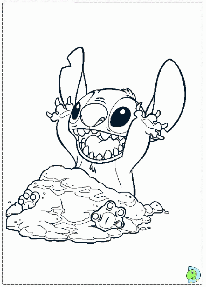 141+ Brightening Stitch Surfing Coloring Pages Printable