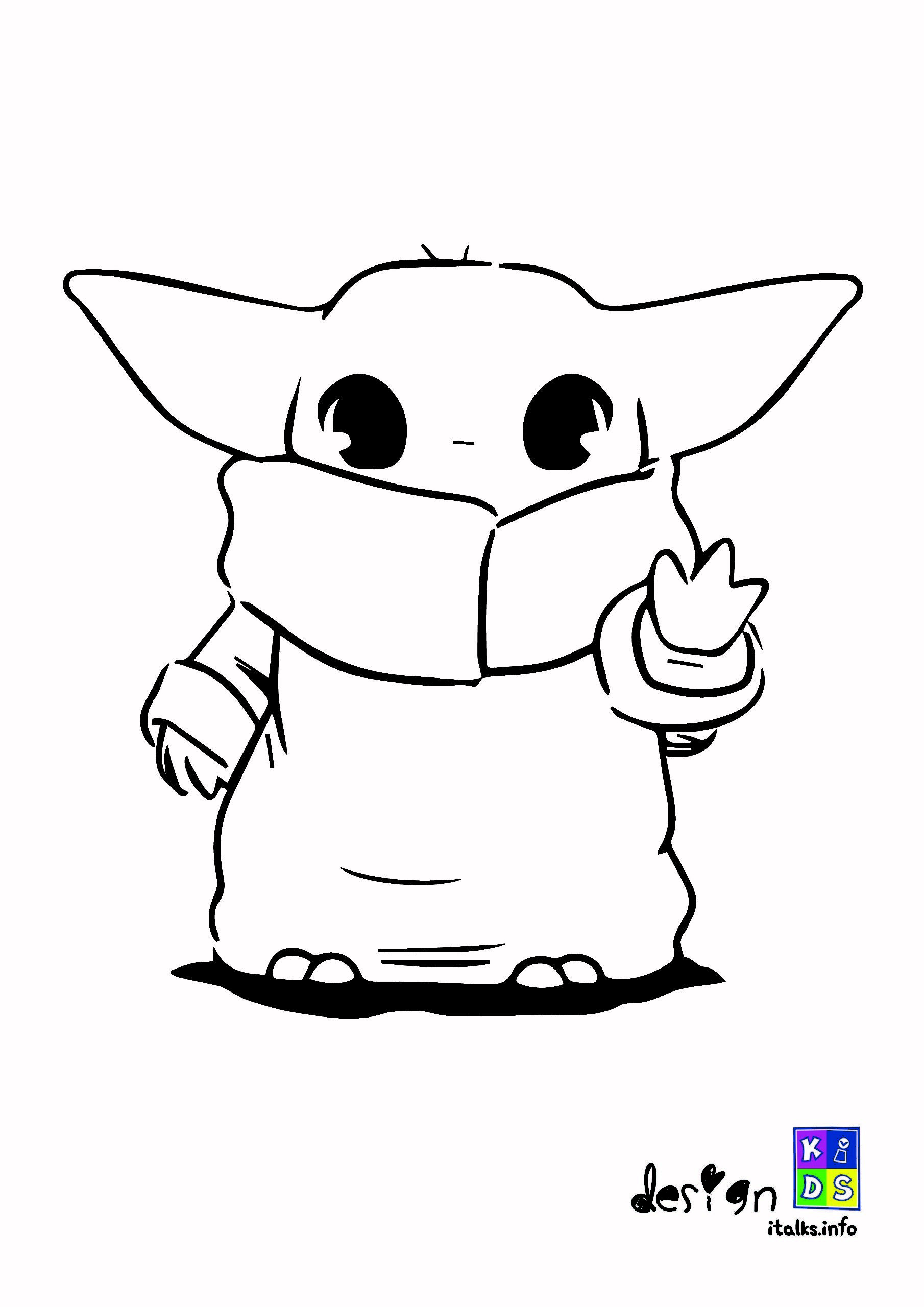 115+ Enchanting Baby Yoda Coloring Pages Printable