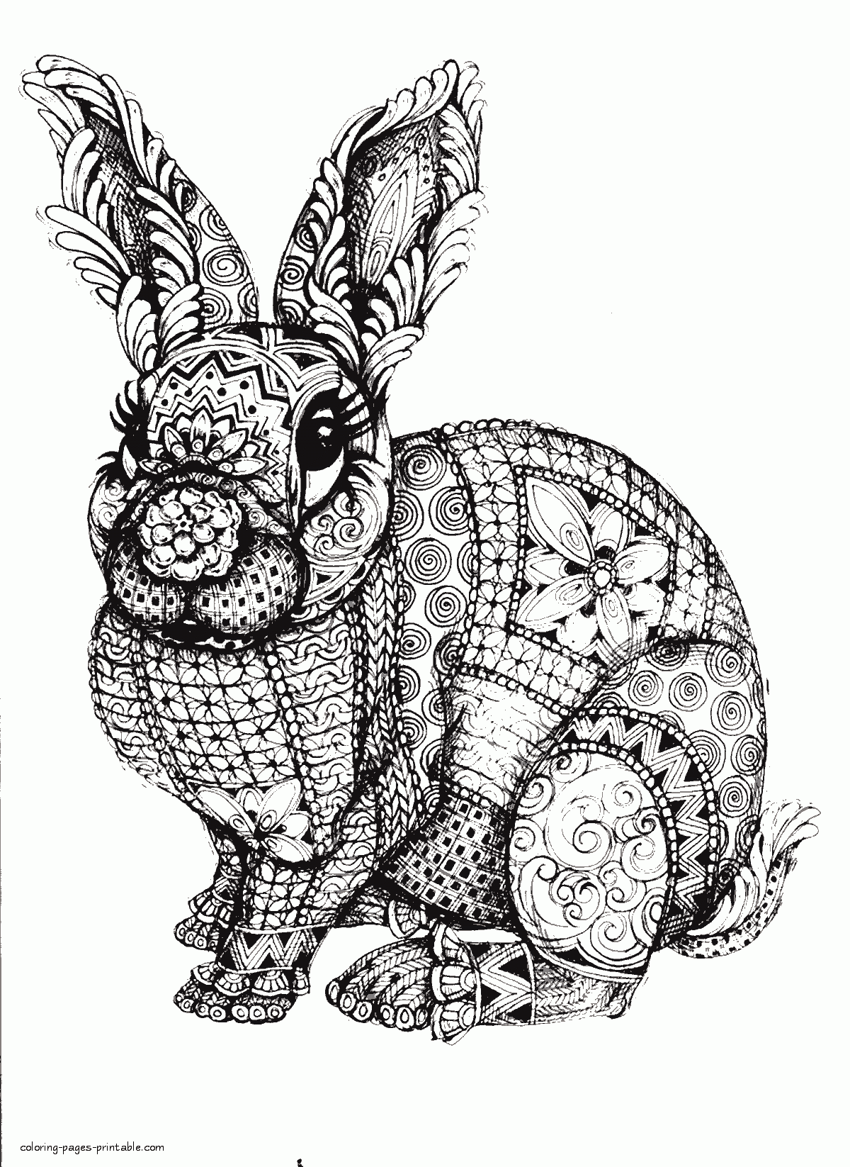 76+ Lovely Animal Coloring Pages Printable