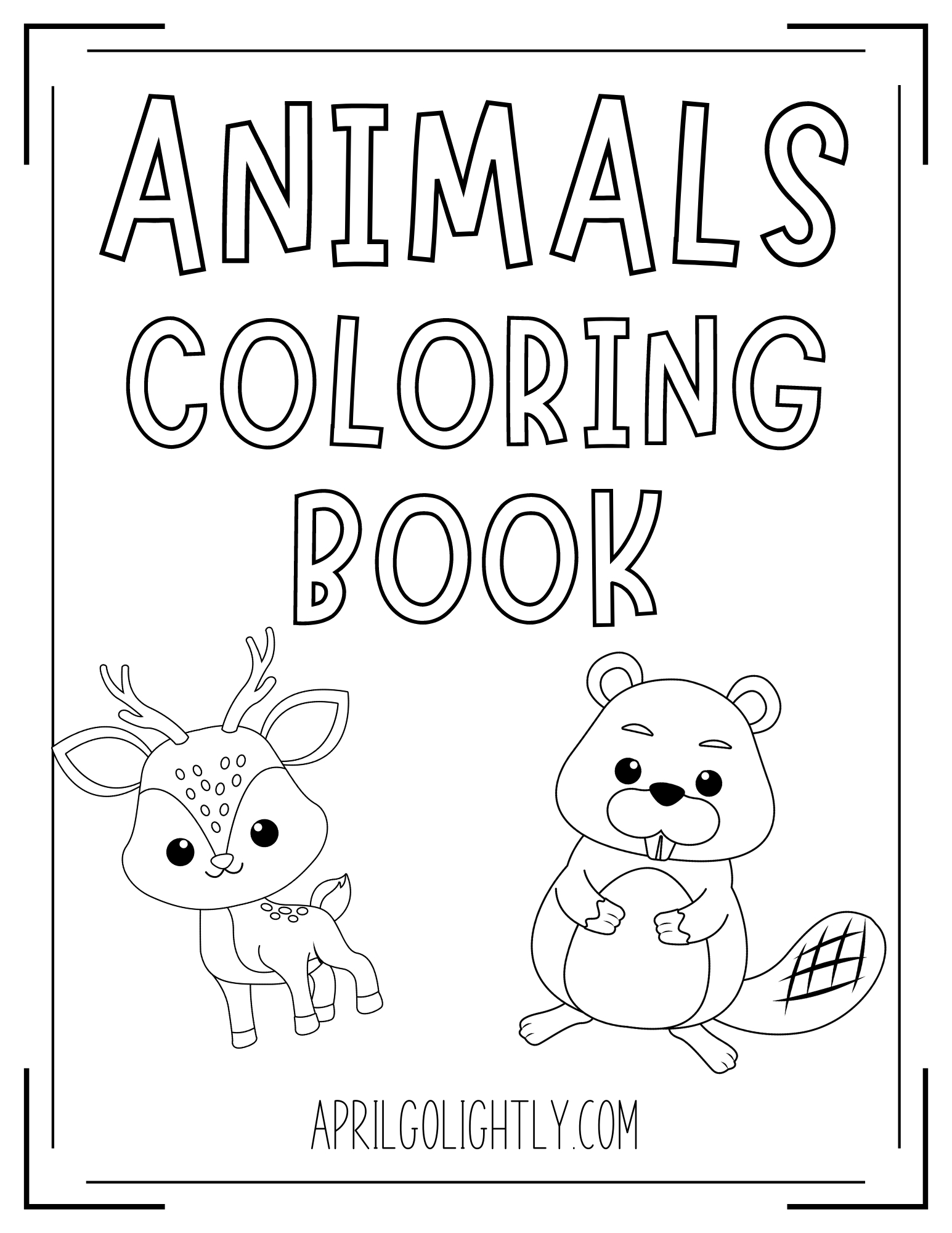 139+ Bright Animal Coloring Pages Printable