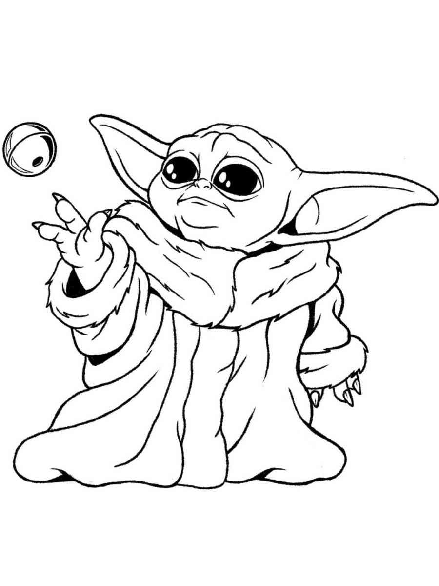 173+ Vibrant Baby Yoda Coloring Pages Printable