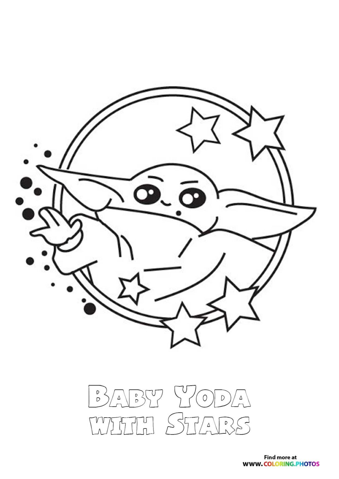 68+ Adorable Baby Yoda Coloring Pages Printable