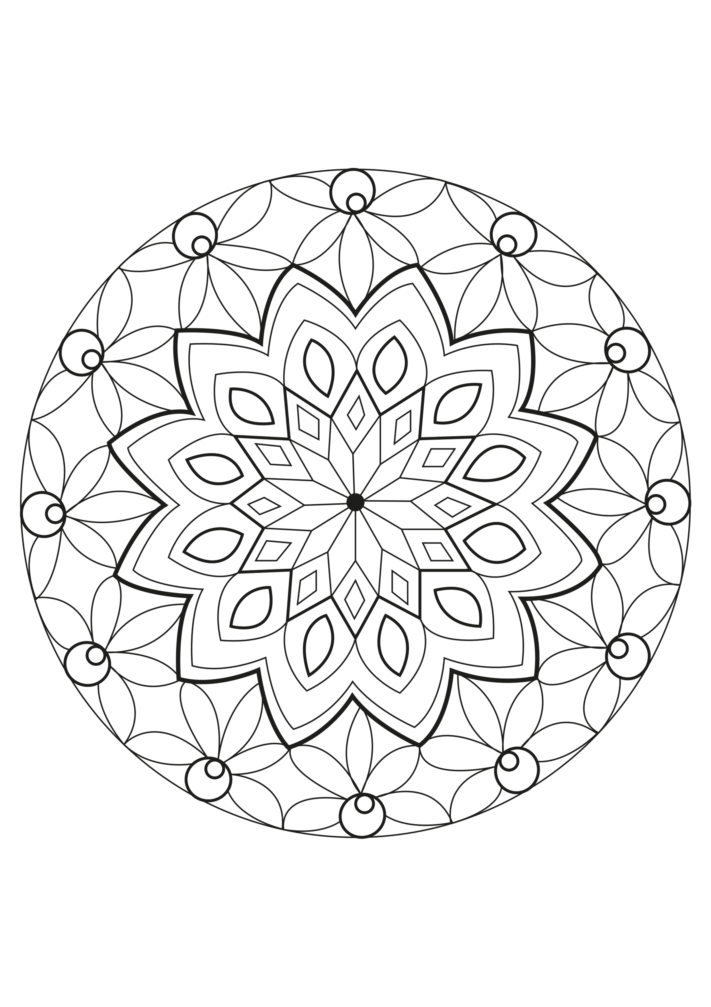 178+ Joyous Mandala Coloring Pages Printable