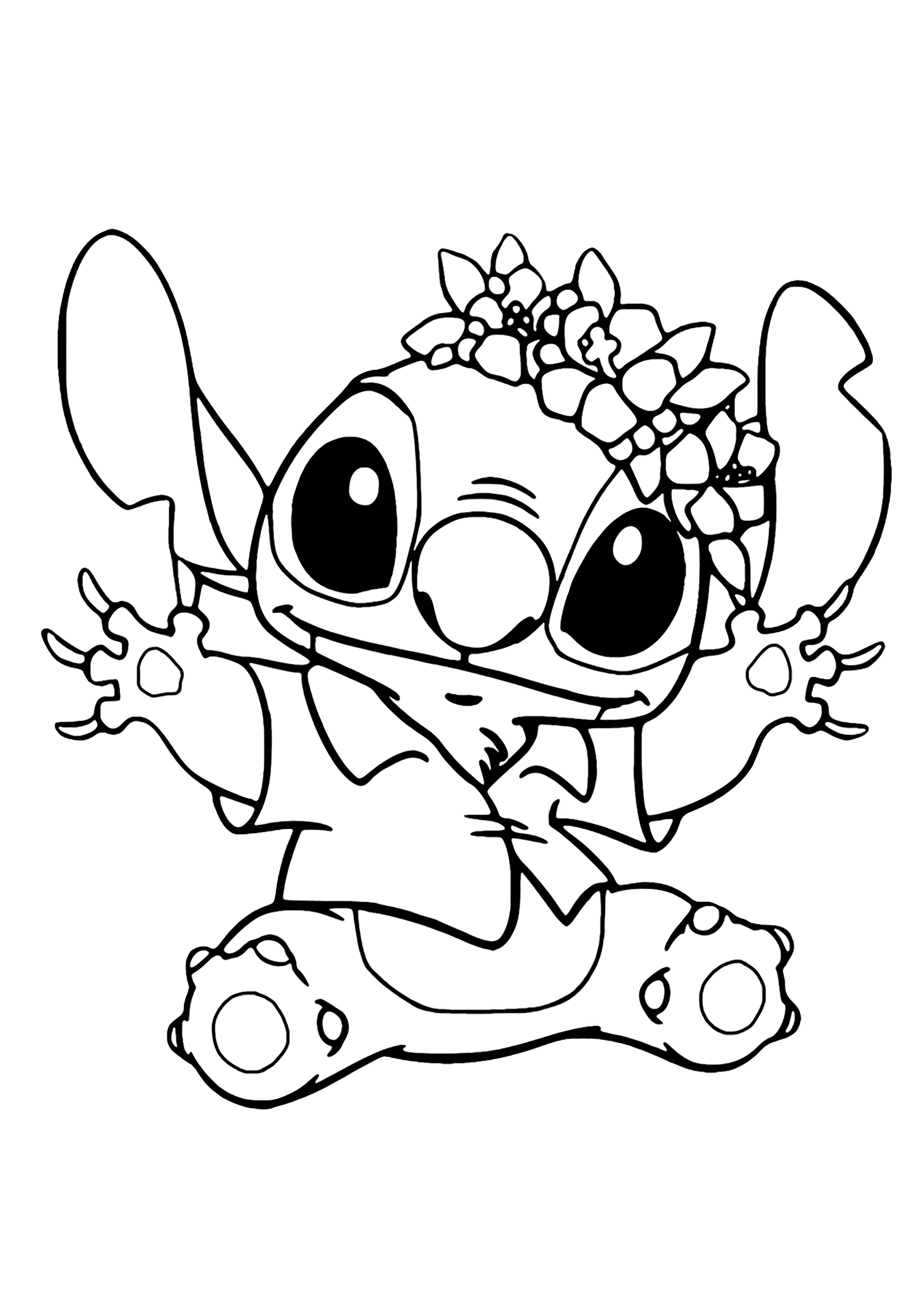 176+ Inspiring Stitch Surfing Coloring Pages Printable