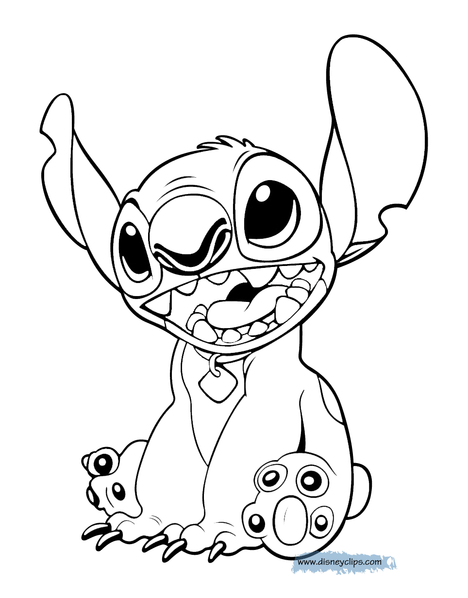 104+ Cheerful Stitch Surfing Coloring Pages Printable