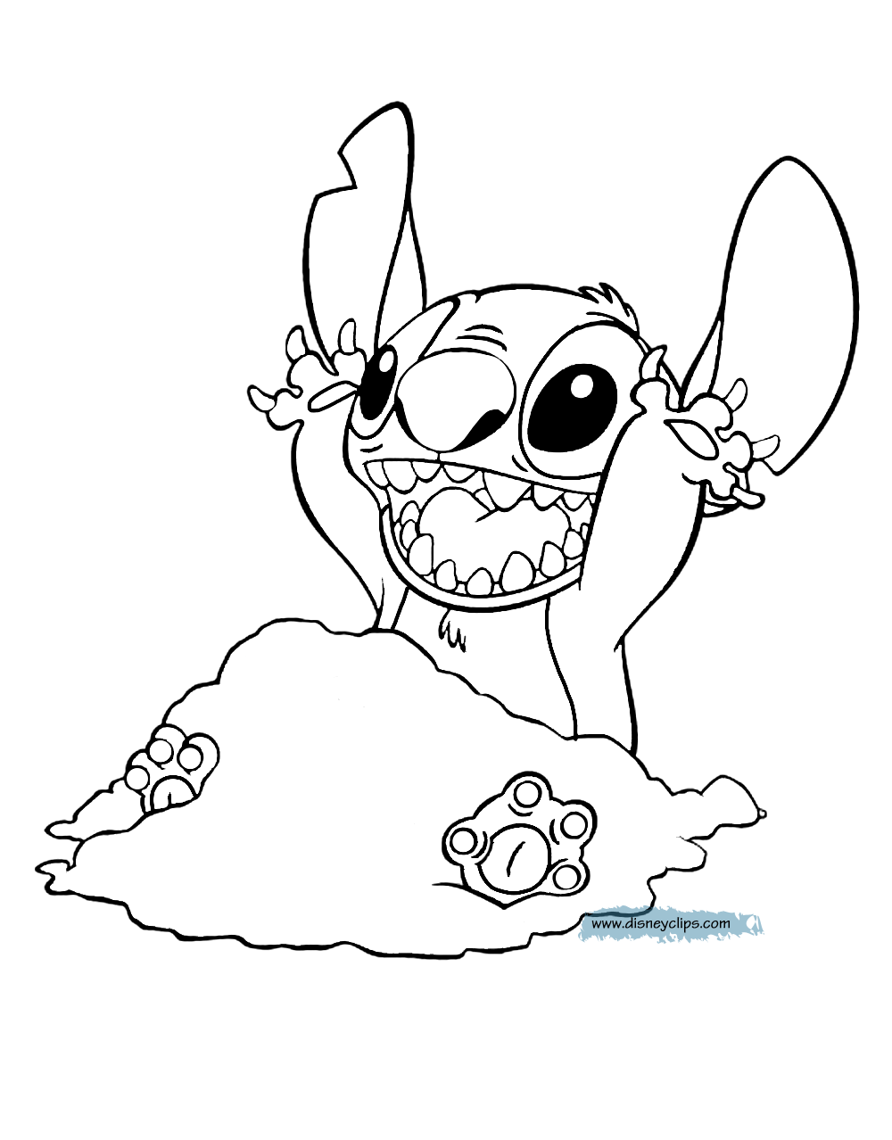 189+ Whimsical Stitch Surfing Coloring Pages Printable