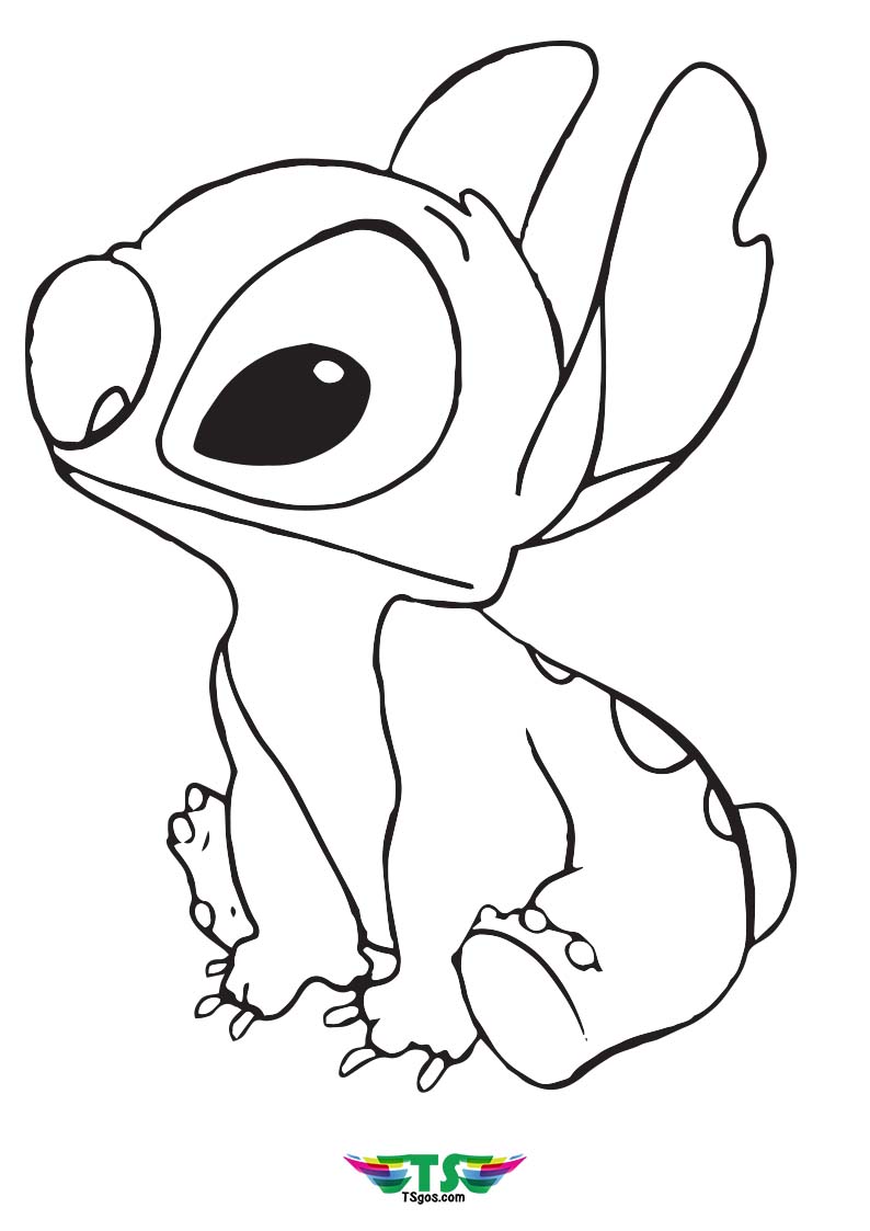 80+ Creative Adorable Stitch Coloring Pages Printable