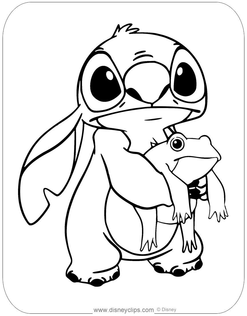 72+ Magical Stitch Sleeping Coloring Pages Printable