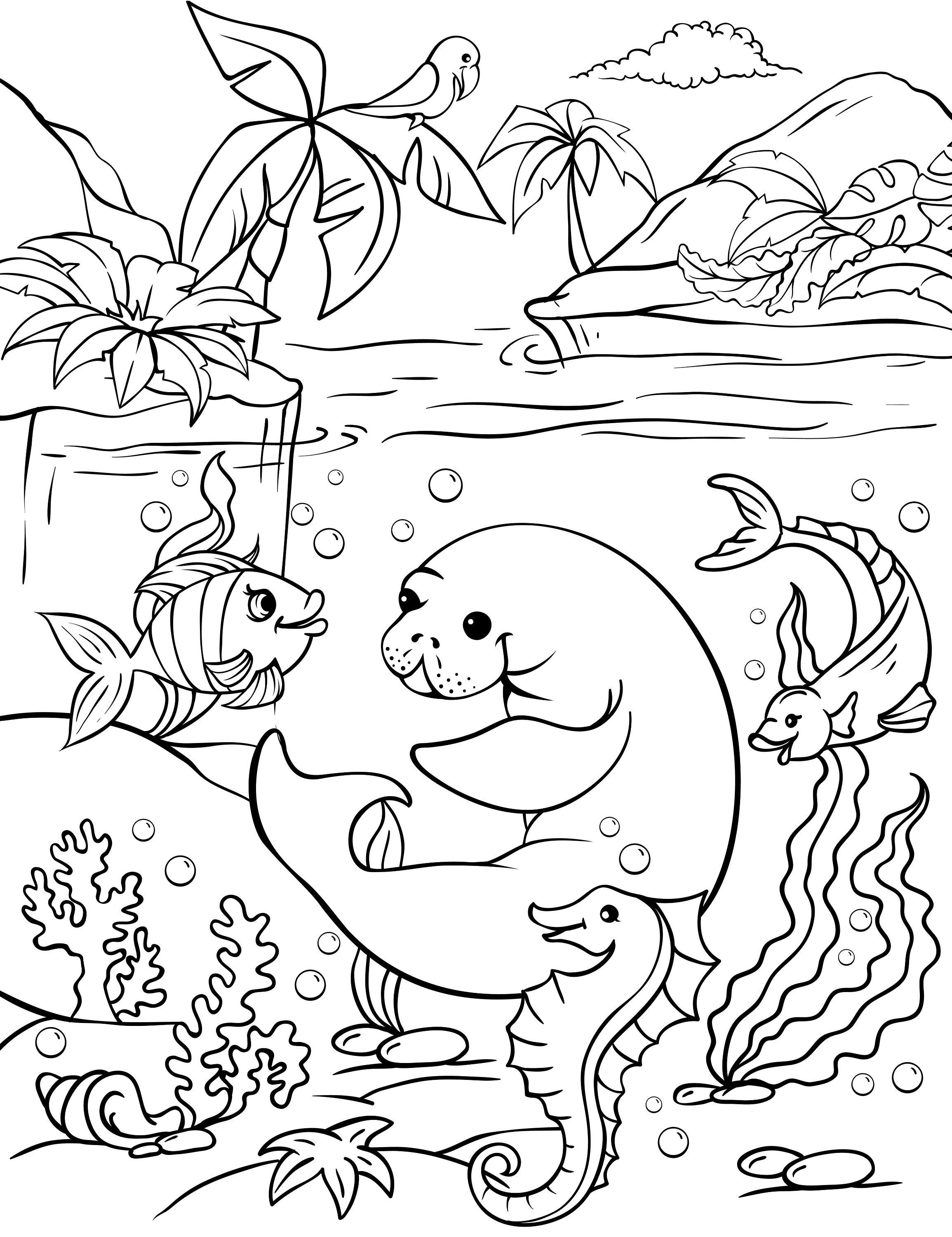 134+ Adorable Animal Coloring Pages Printable