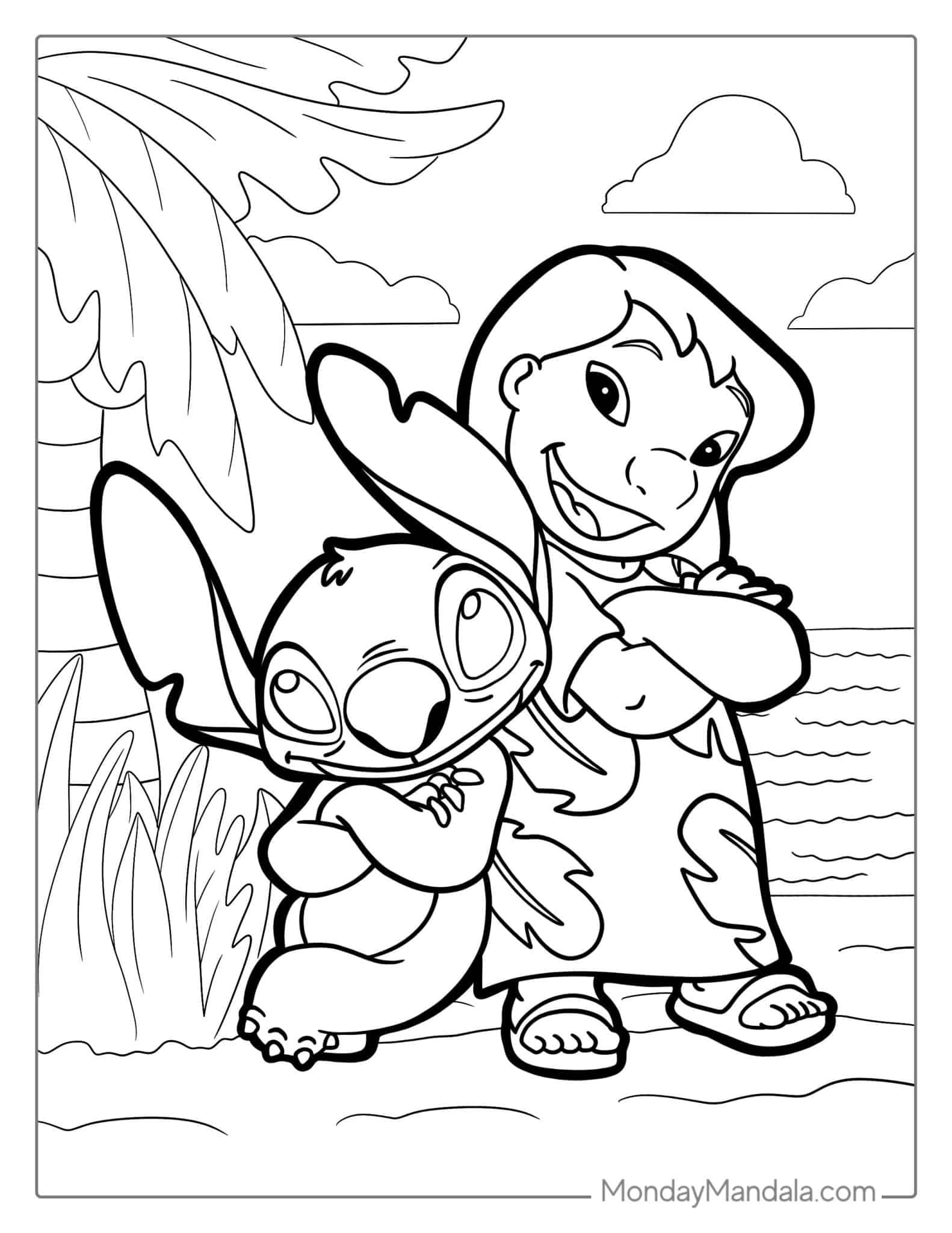 31+ Inspiring Stitch Surfing Coloring Pages Printable