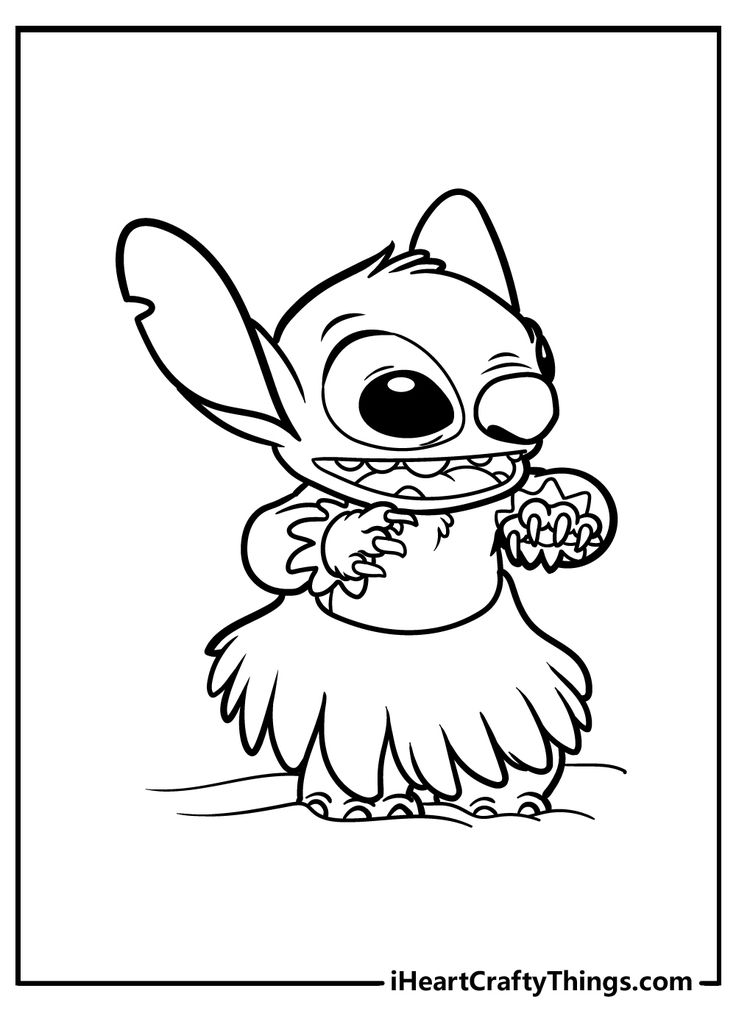 35+ Magical Adorable Stitch Coloring Pages Printable