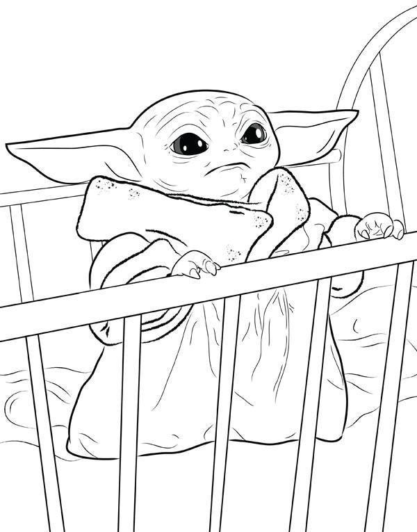 138+ Enchanting Baby Yoda Coloring Pages Printable