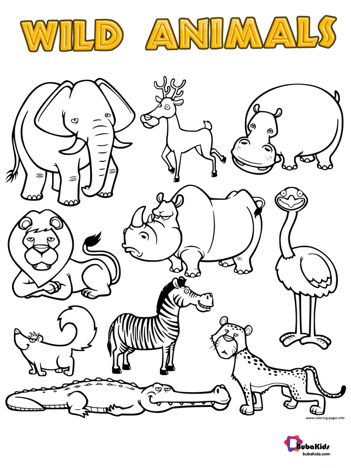 86+ Whimsical Animal Coloring Pages Printable