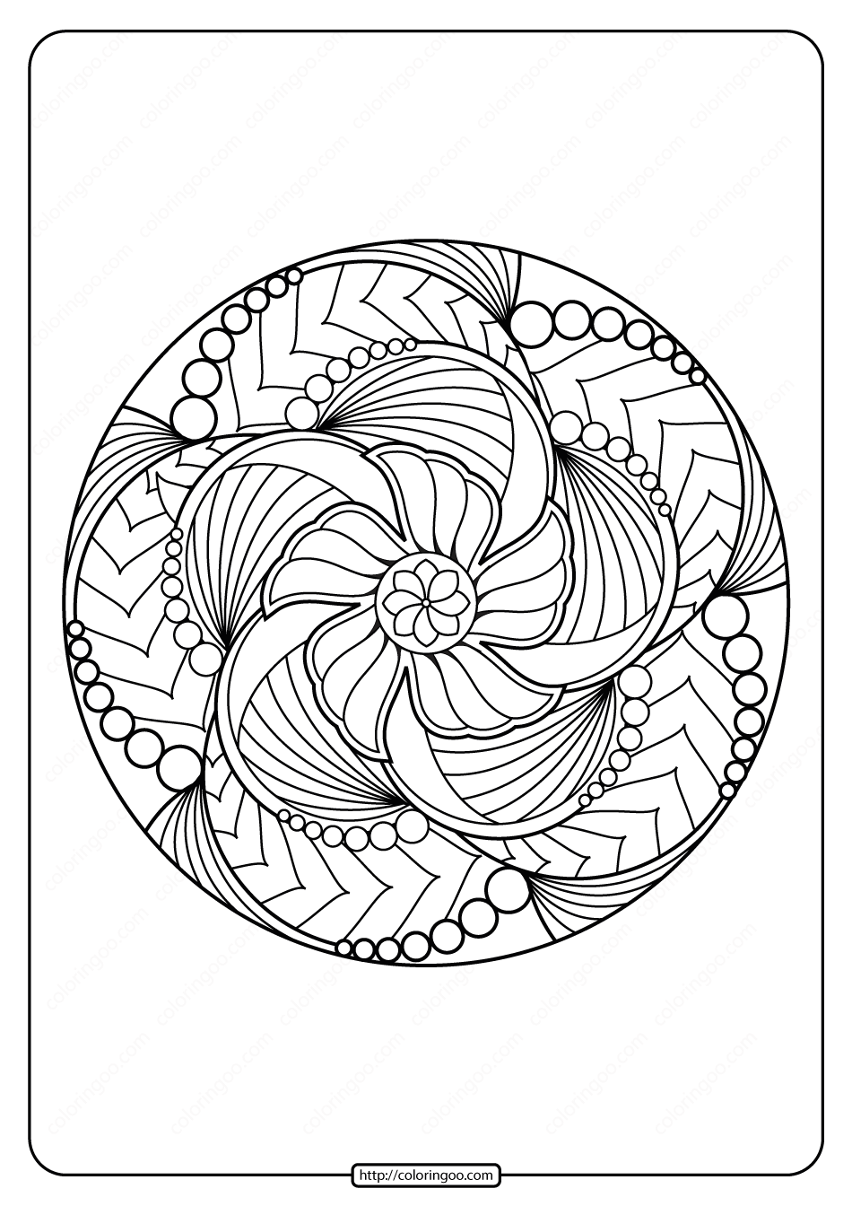 106+ Creative Mandala Coloring Pages Printable