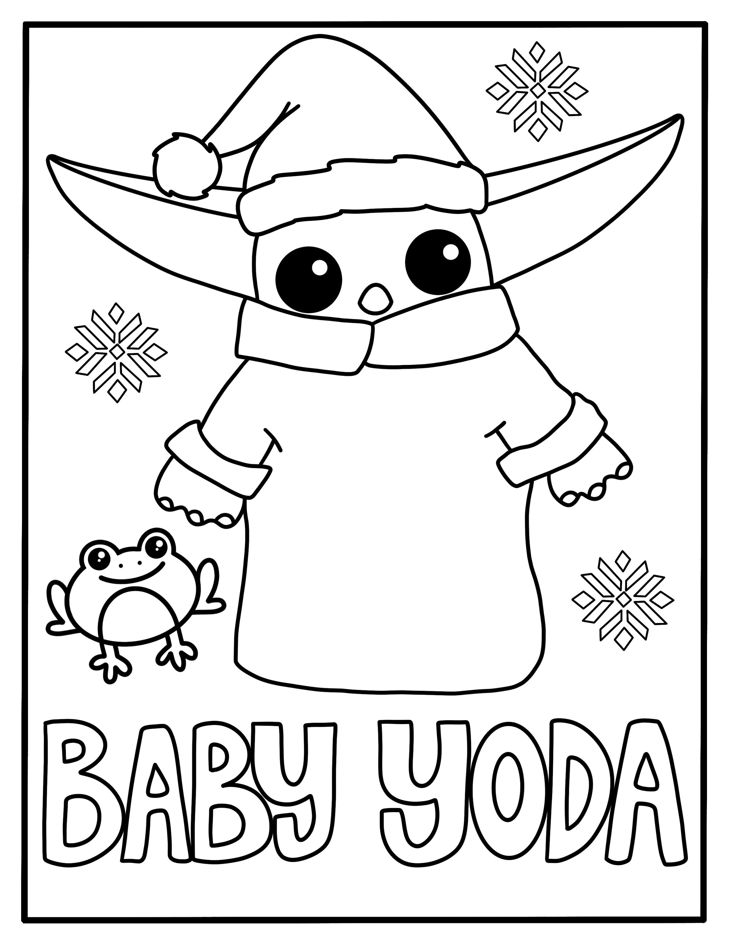 136+ Magical Baby Yoda Coloring Pages Printable