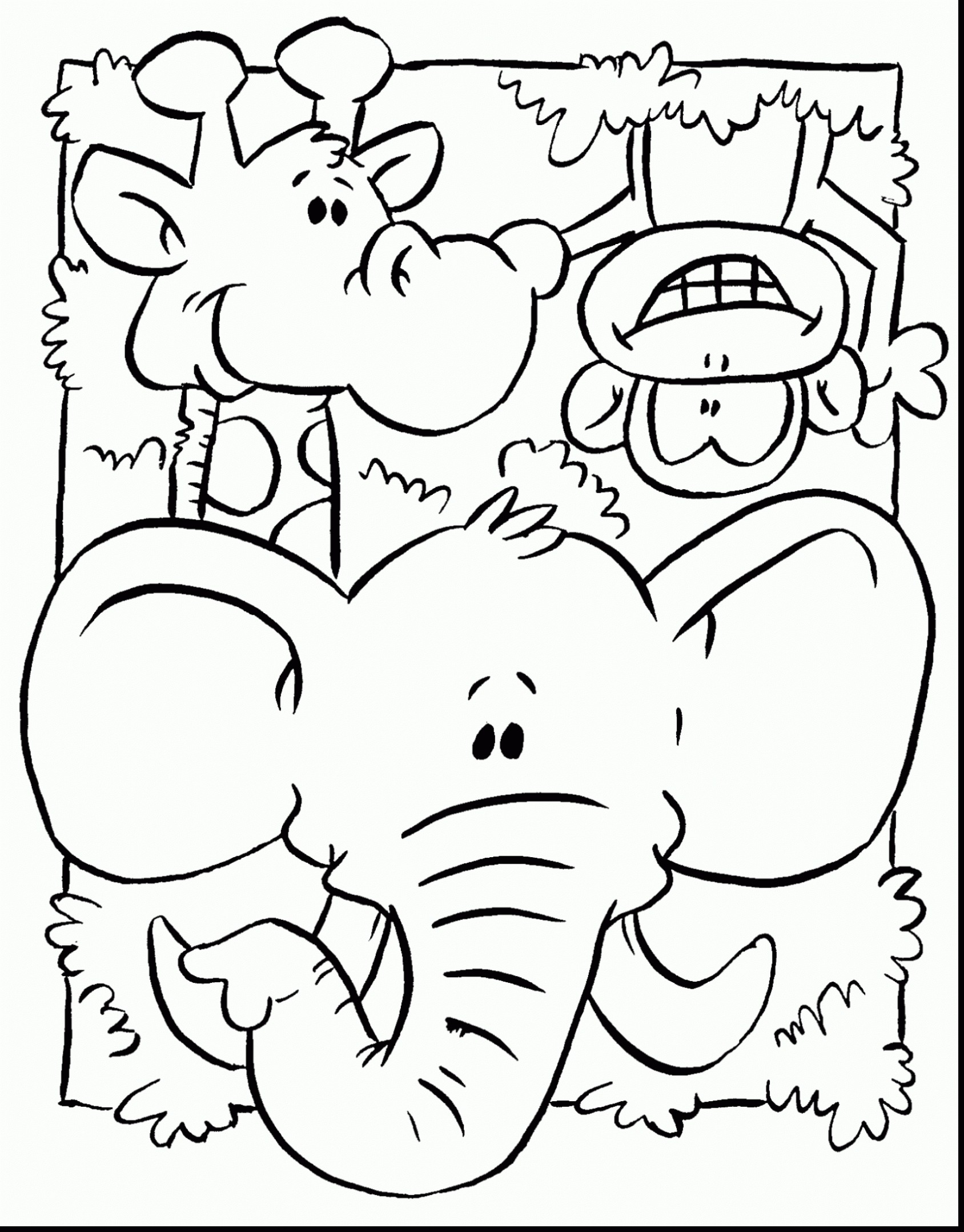 40+ Brightening Animal Coloring Pages Printable