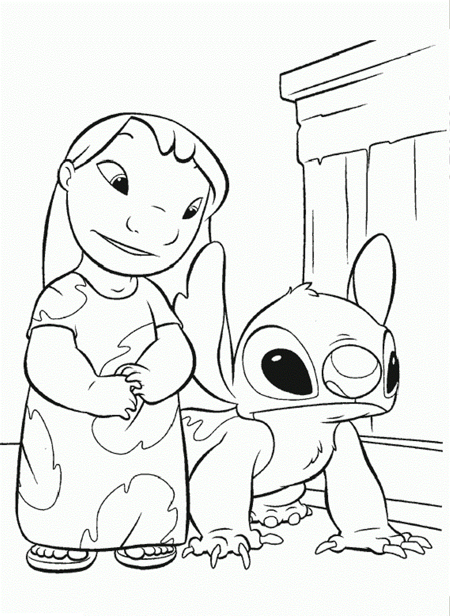 89+ Delightful Stitch Sleeping Coloring Pages Printable