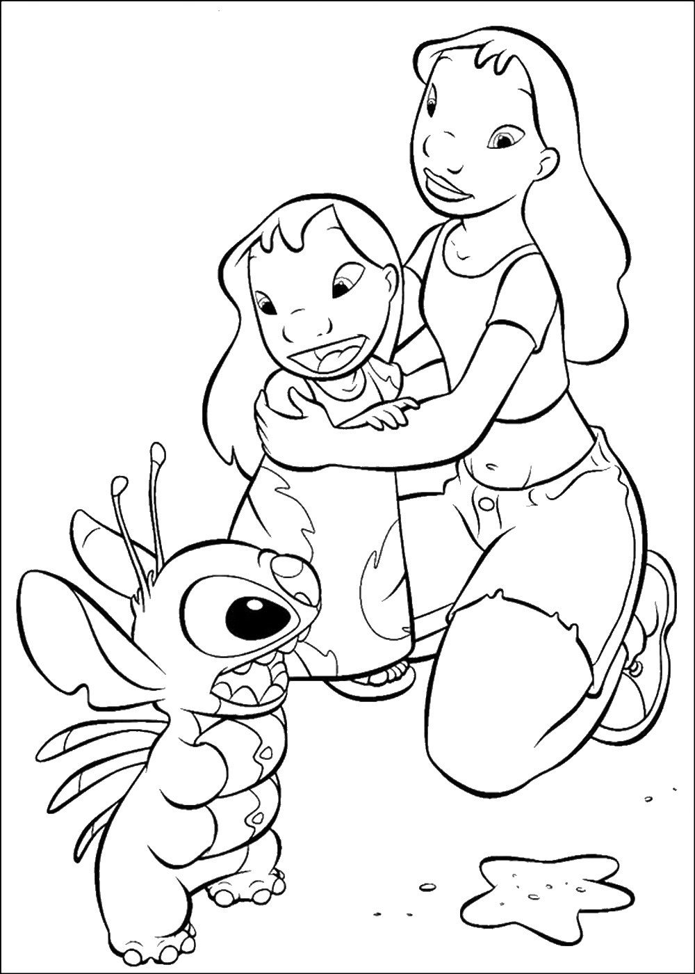 55+ Joyful Stitch Surfing Coloring Pages Printable