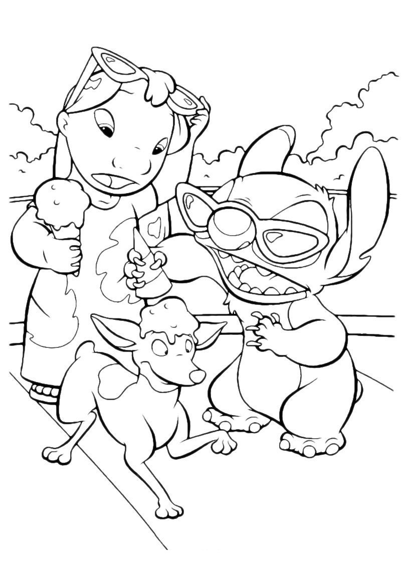 191+ Enchanting Stitch Surfing Coloring Pages Printable