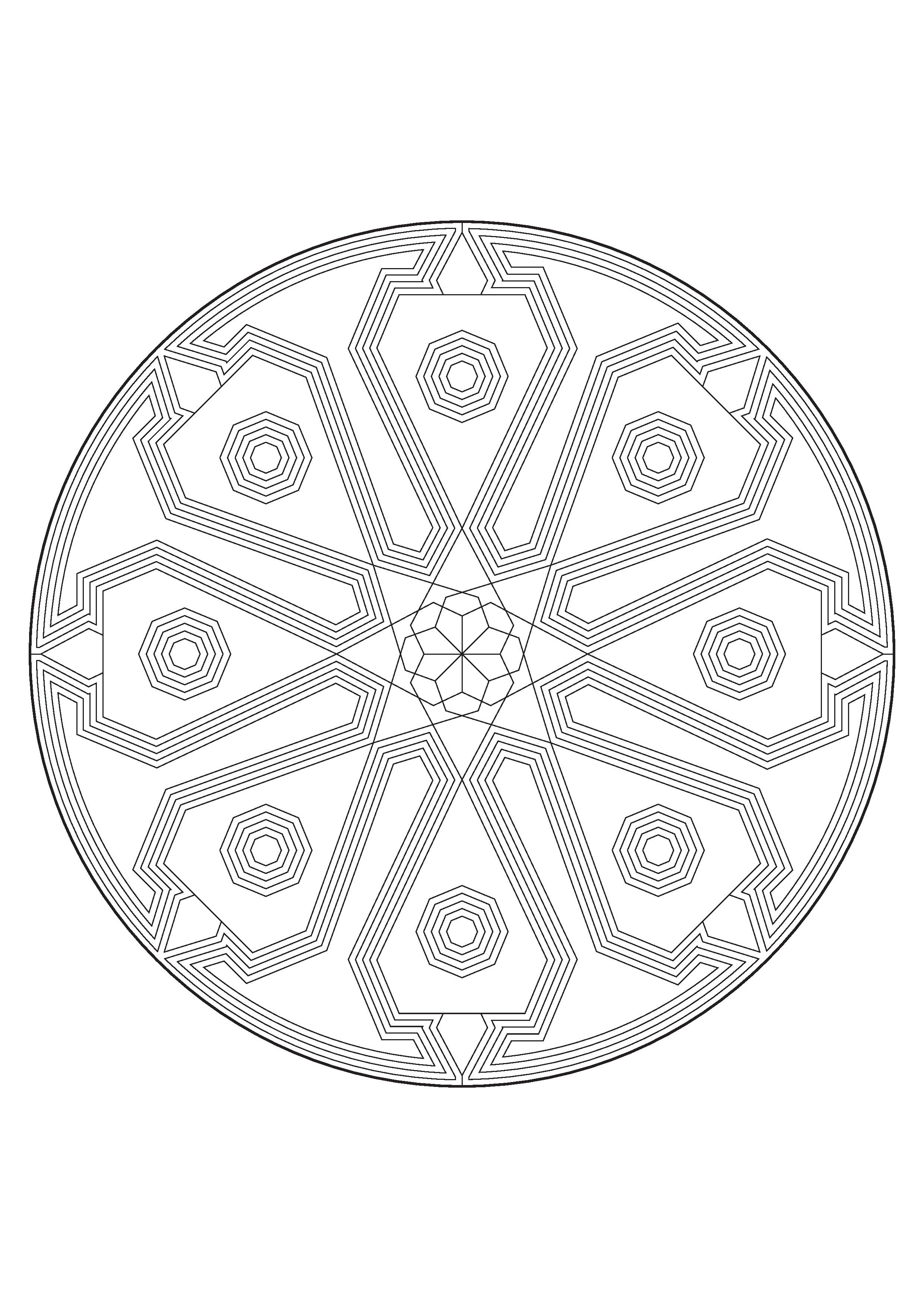 118+ Joyful Mandala Coloring Pages Printable