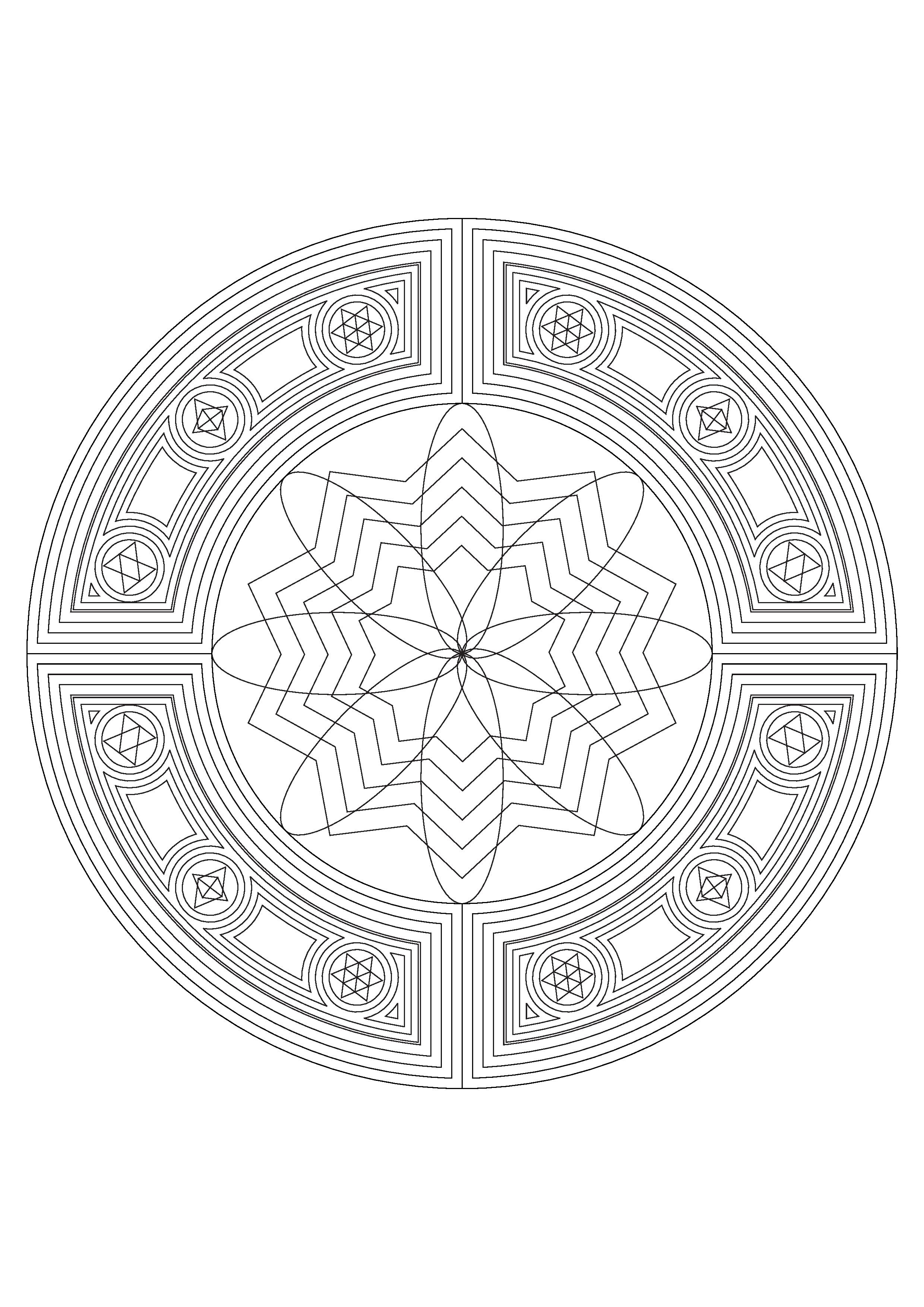 74+ Magical Mandala Coloring Pages Printable