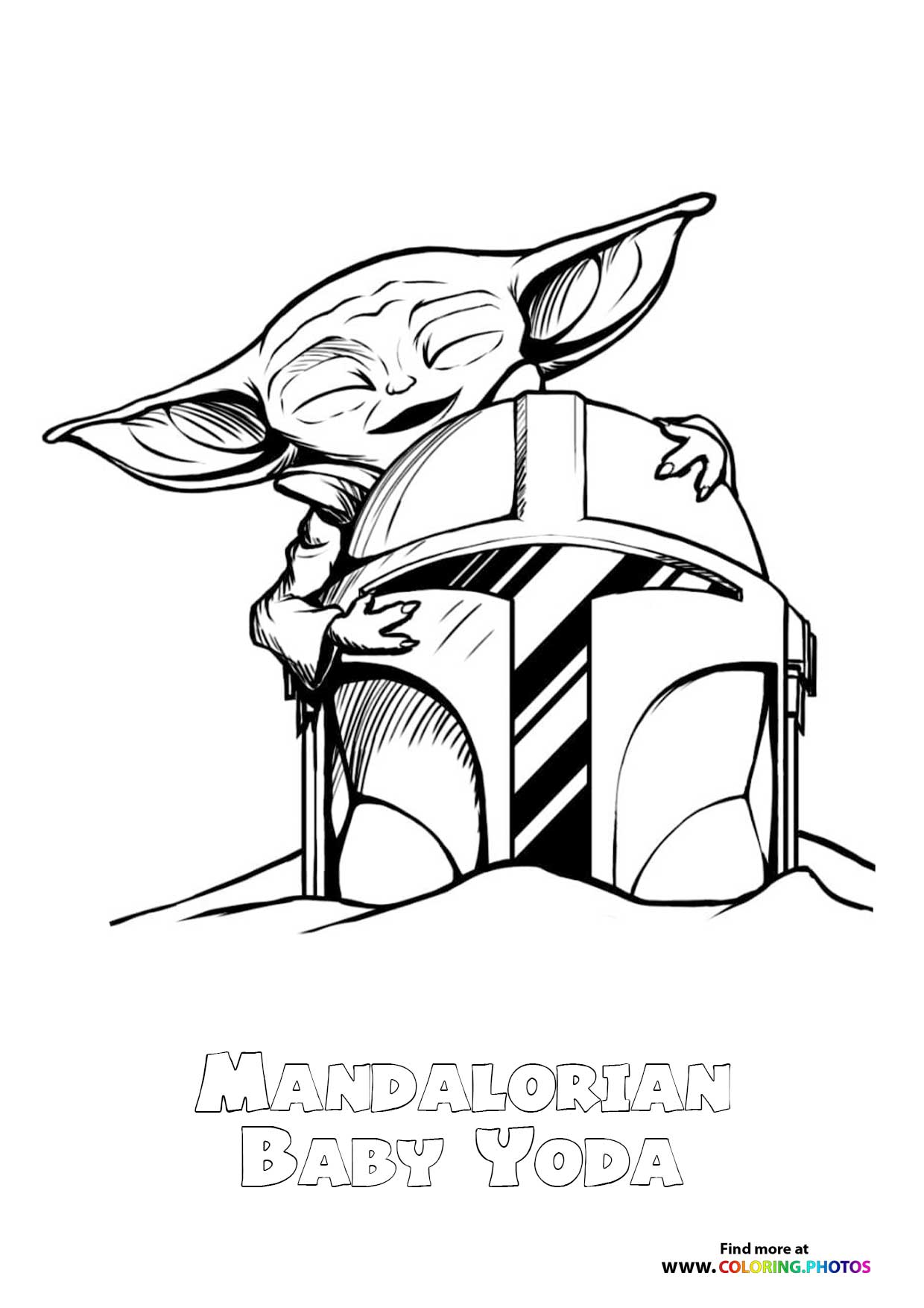 45+ Charming Baby Yoda Coloring Pages Printable