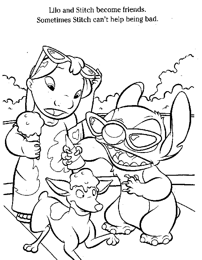 178+ Playful Stitch Surfing Coloring Pages Printable