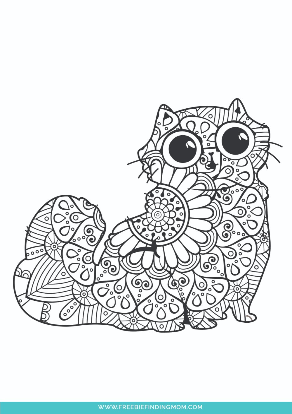 printable animals coloring pages for kids adults cat jpg jpg