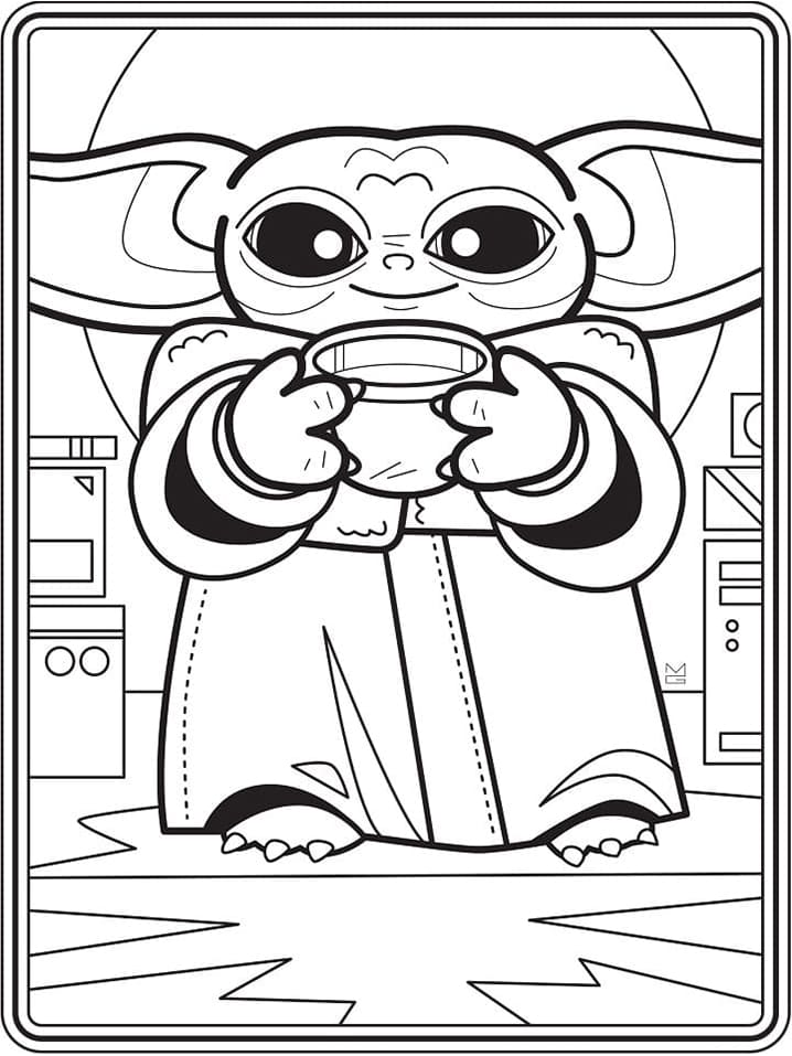 printable happy baby yoda coloring jpg jpg