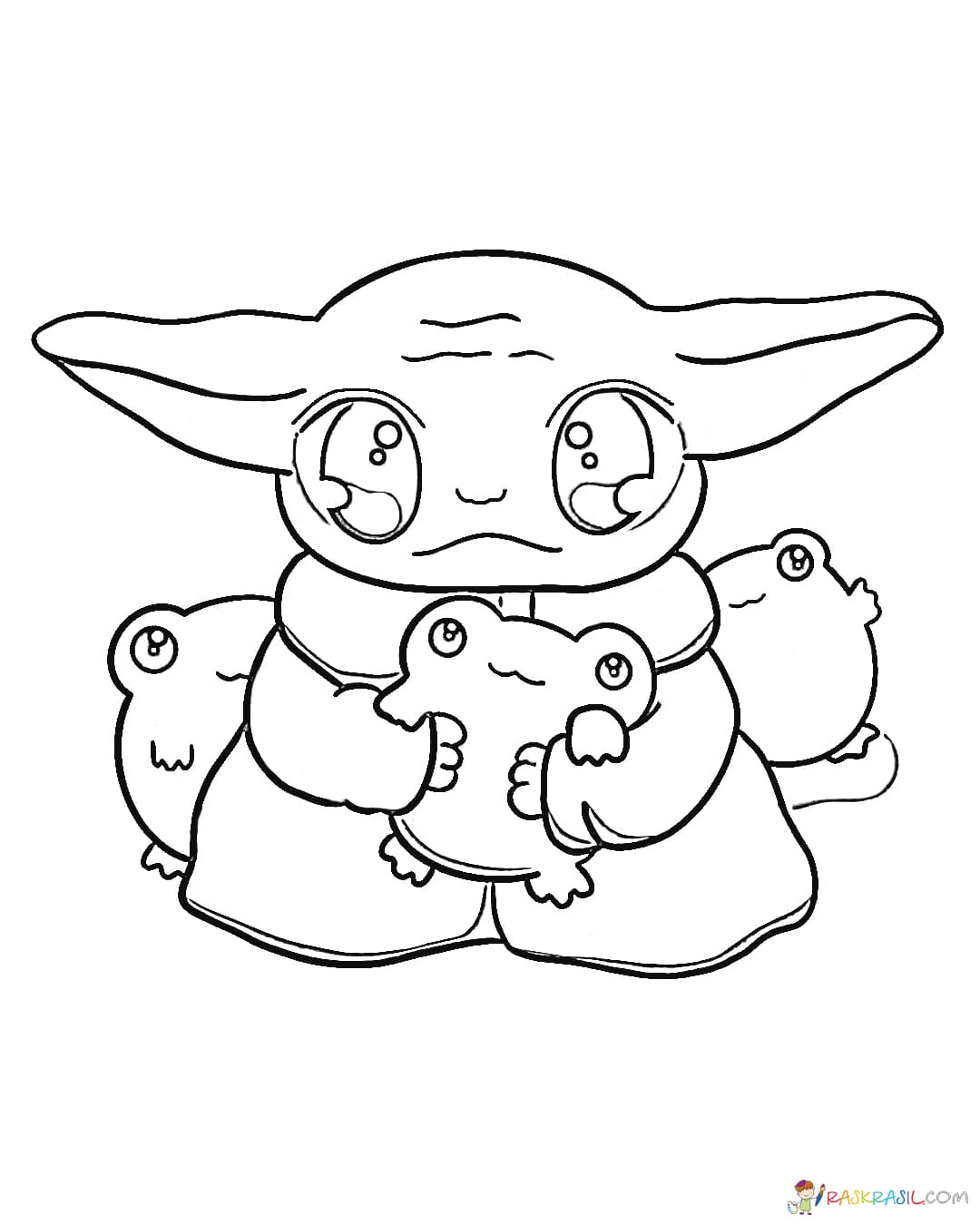 175+ Spectacular Baby Yoda Coloring Pages Printable