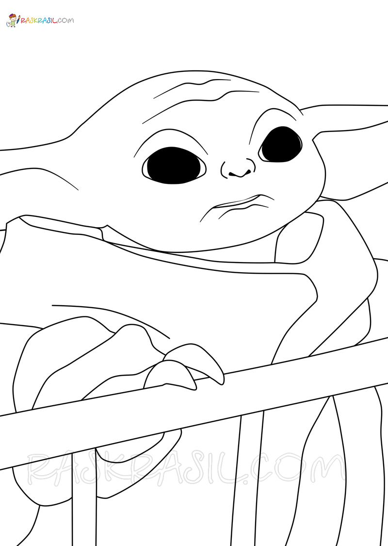 141+ Charming Baby Yoda Coloring Pages Printable