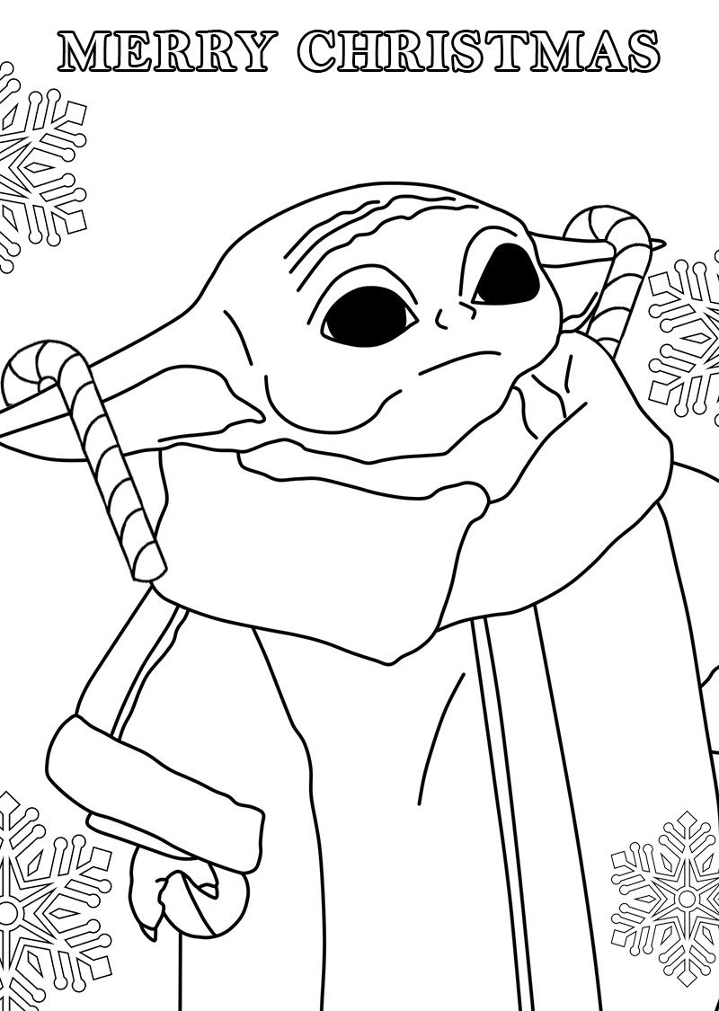 150+ Captivating Baby Yoda Coloring Pages Printable