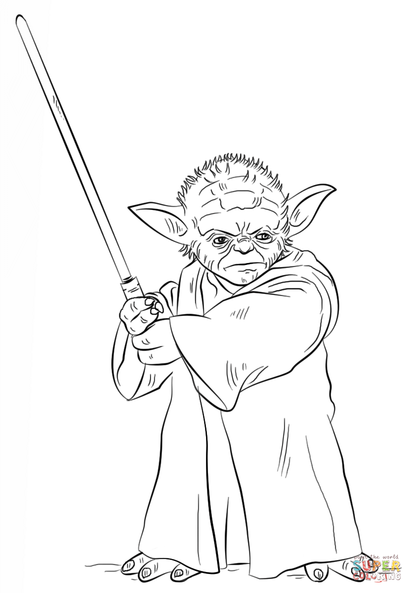 115+ Exciting Baby Yoda Coloring Pages Printable