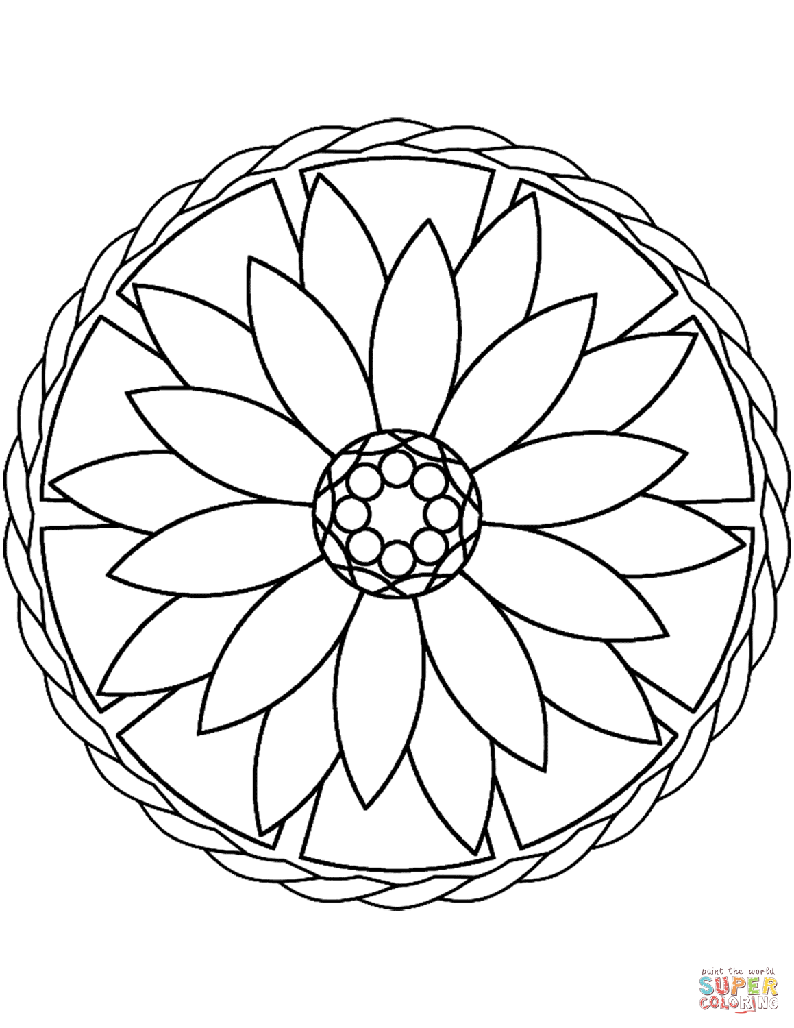 100+ Adorable Mandala Coloring Pages Printable