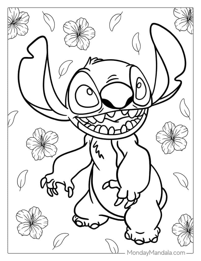 160+ Spectacular Adorable Stitch Coloring Pages Printable