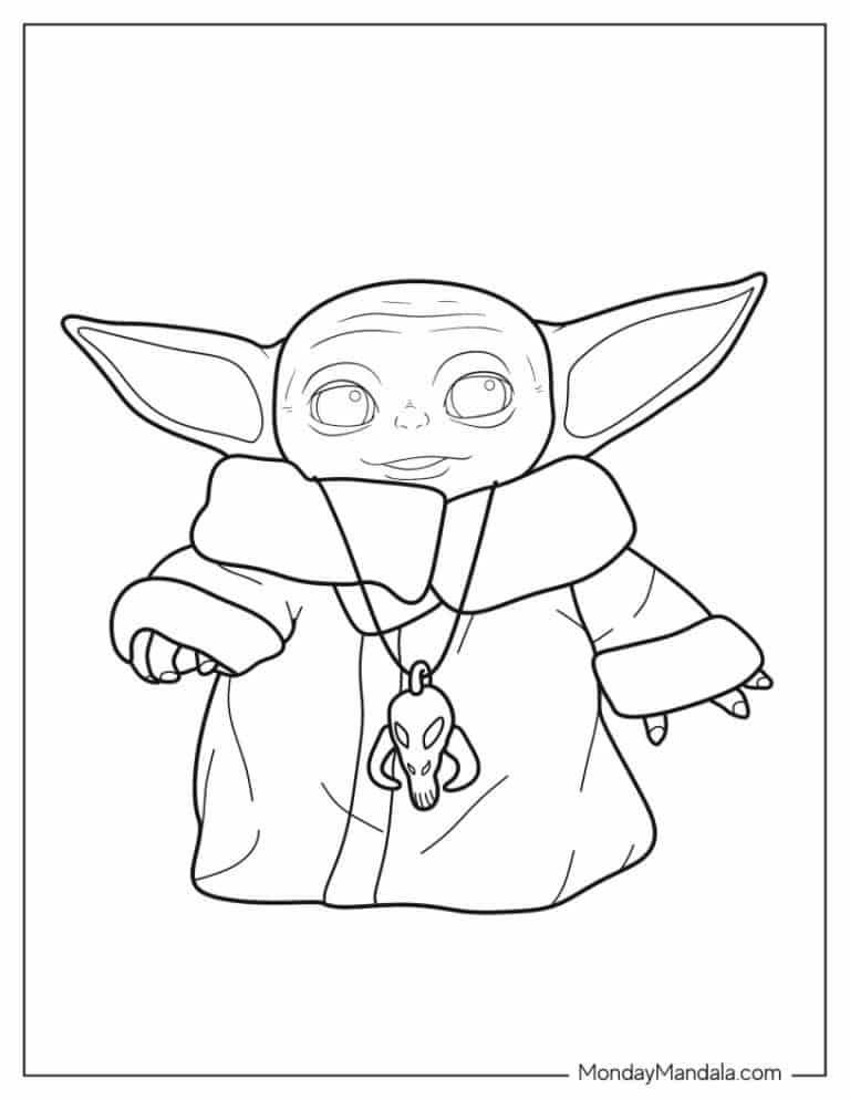 simple to color baby yoda for kids x jpg jpg