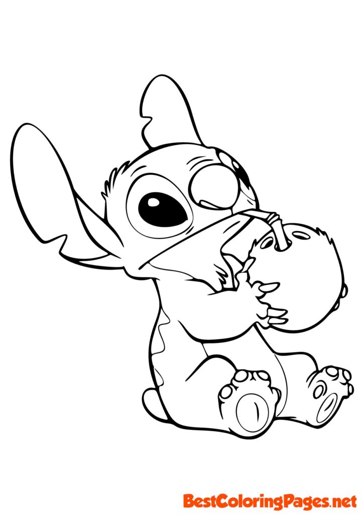 190+ Whimsical Adorable Stitch Coloring Pages Printable