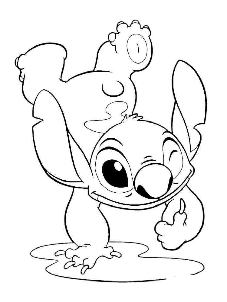 179+ Joyful Stitch Surfing Coloring Pages Printable