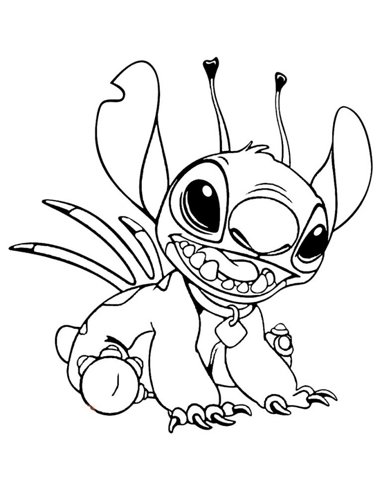 84+ Cute Adorable Stitch Coloring Pages Printable