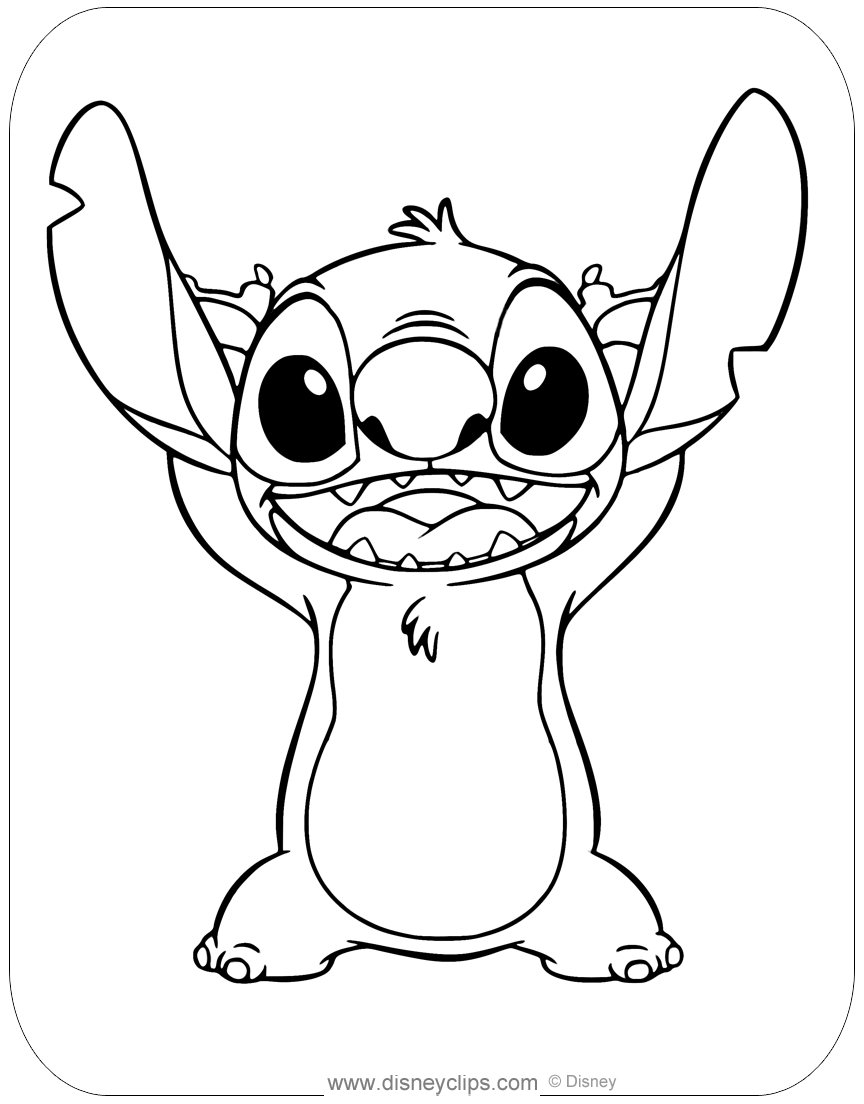 89+ Cheerful Stitch Surfing Coloring Pages Printable