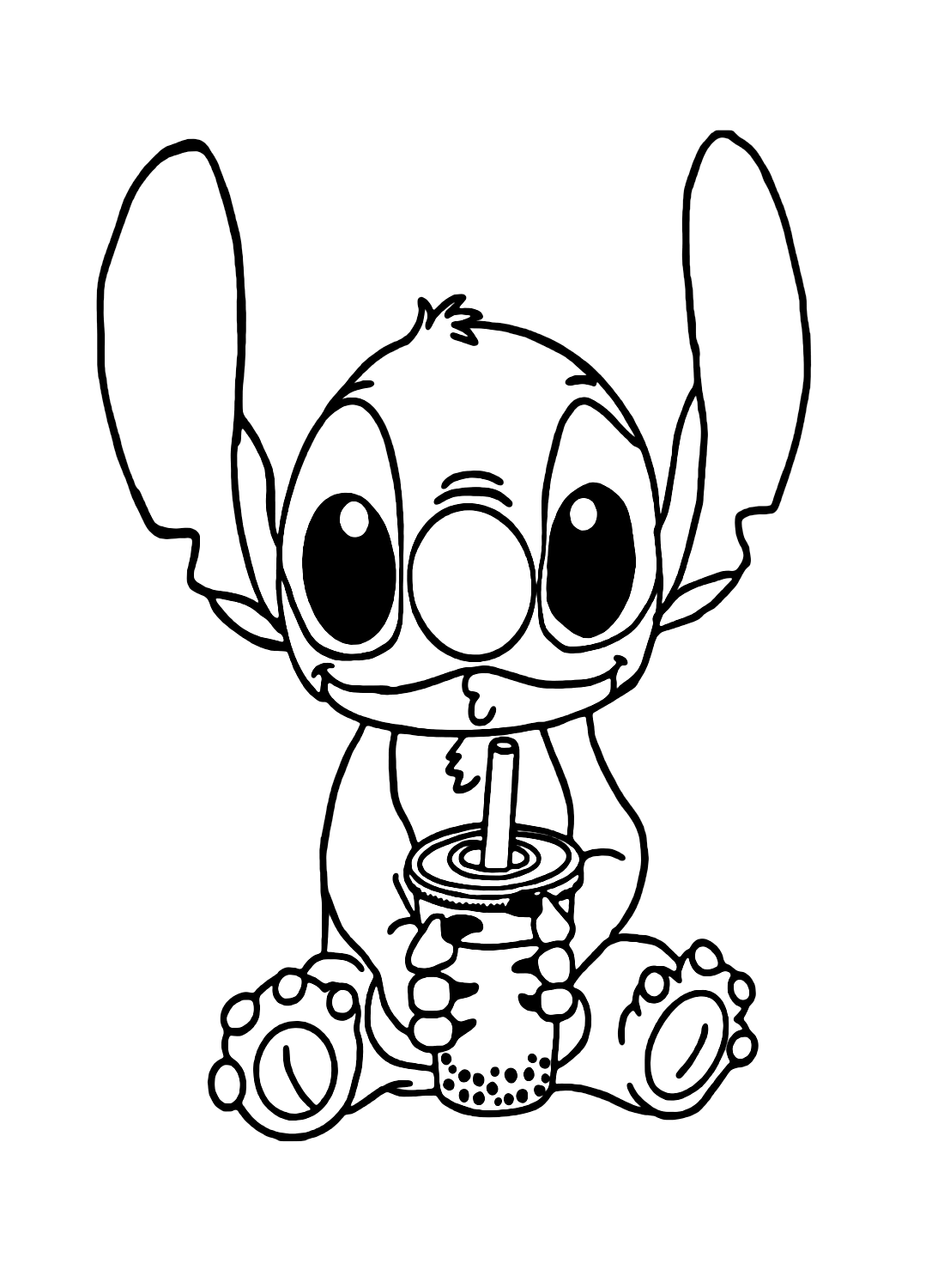 89+ Cute Adorable Stitch Coloring Pages Printable