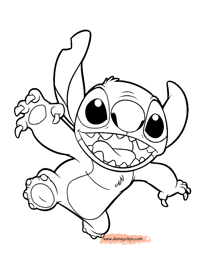 34+ Inspiring Adorable Stitch Coloring Pages Printable