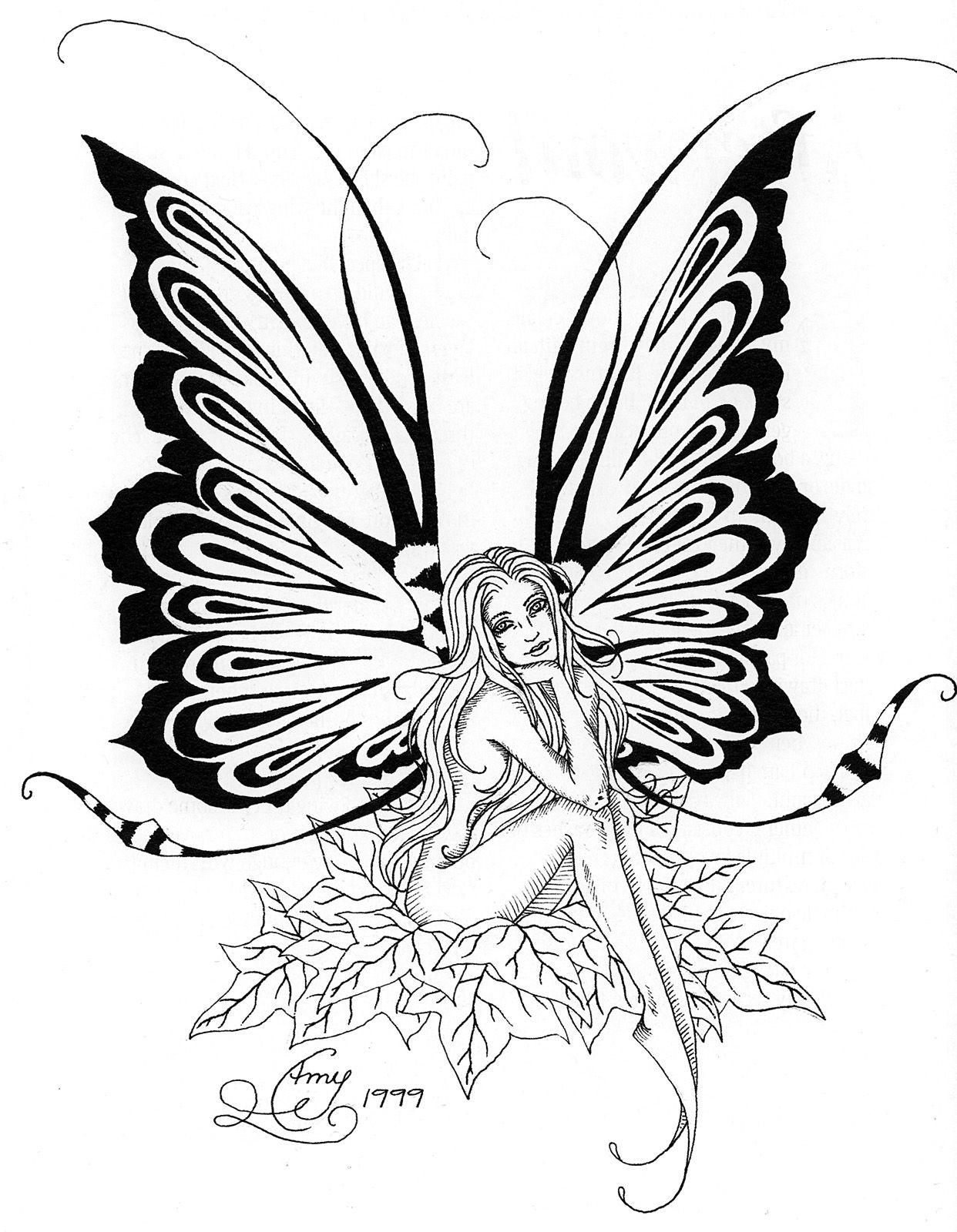 35+ Engaging Fairy Coloring Pages Detailed